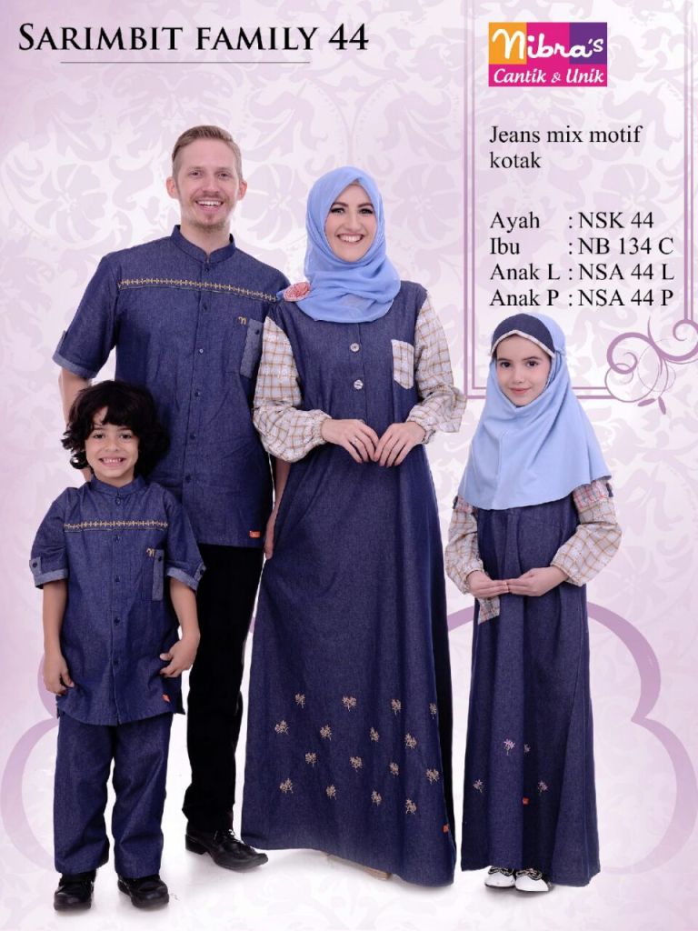  Grosir  Baju  Muslim Sarimbit Keluarga Terbaru  Grosir  Baju  